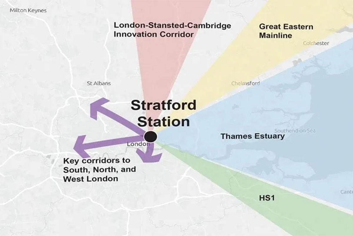 Stratford is the key focus for growth in East London