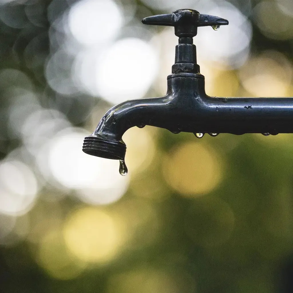 A dripping water tap