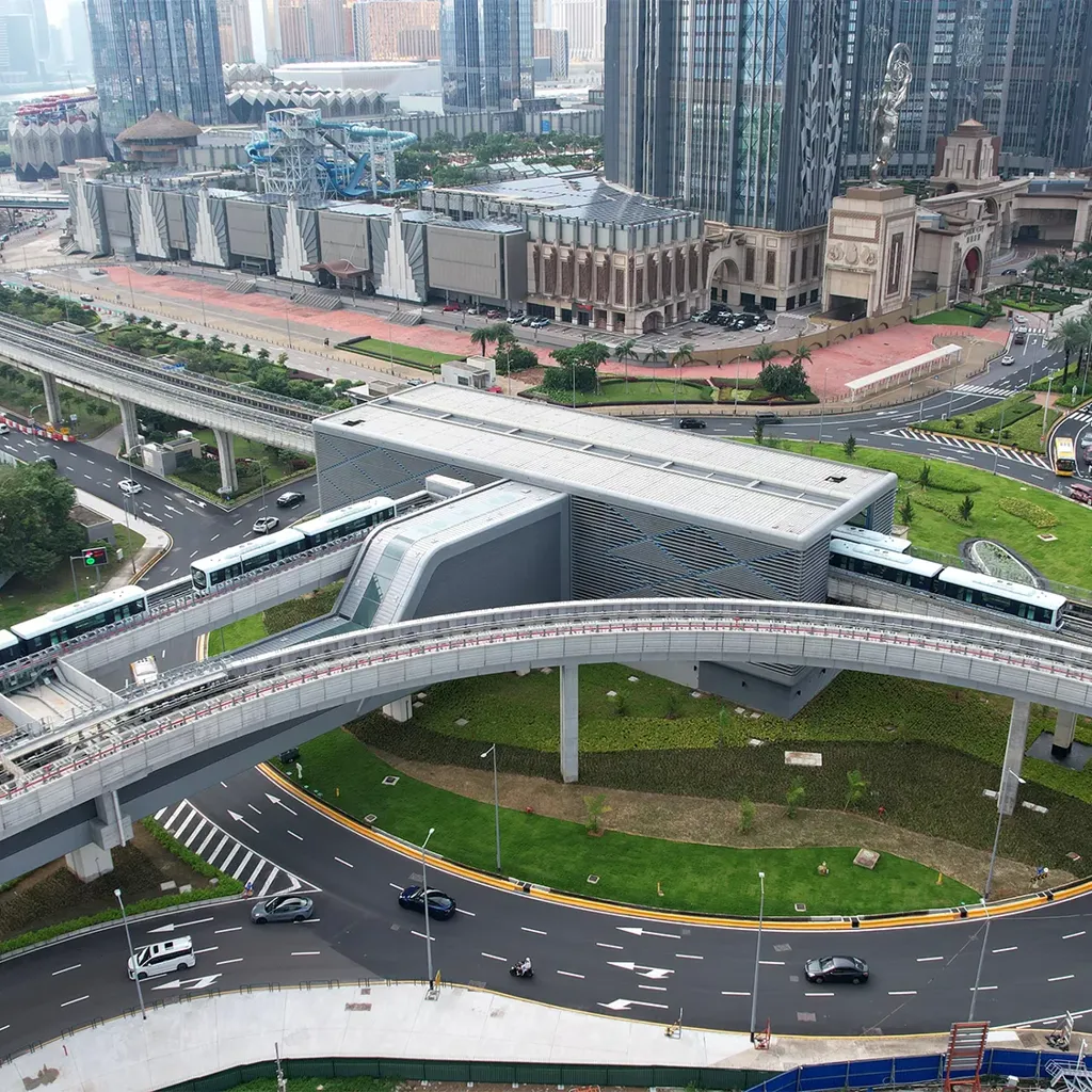 Aerial view of LRT Seac Pai Van Line