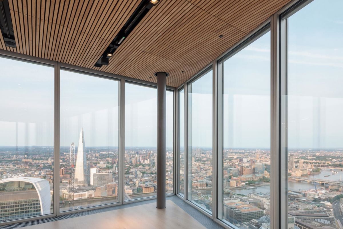 London skyline from inside 8 Bishopsgate