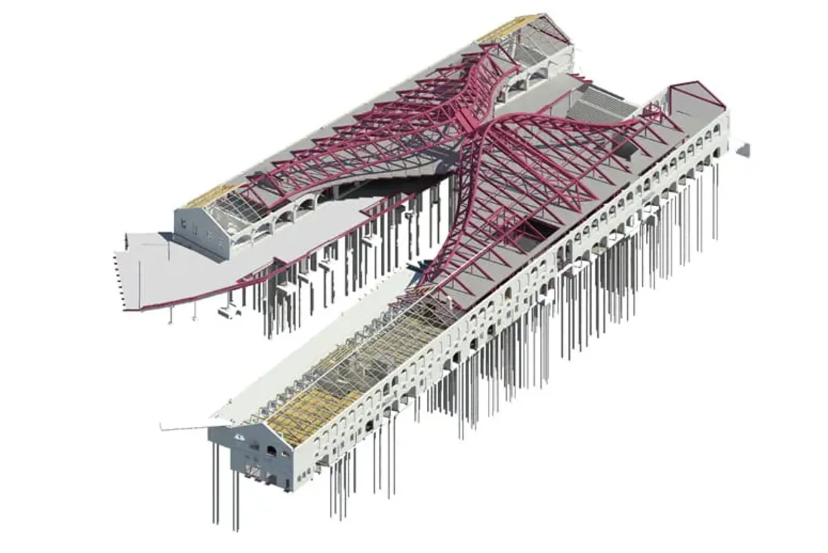 BIM model of Coal Drops Yard