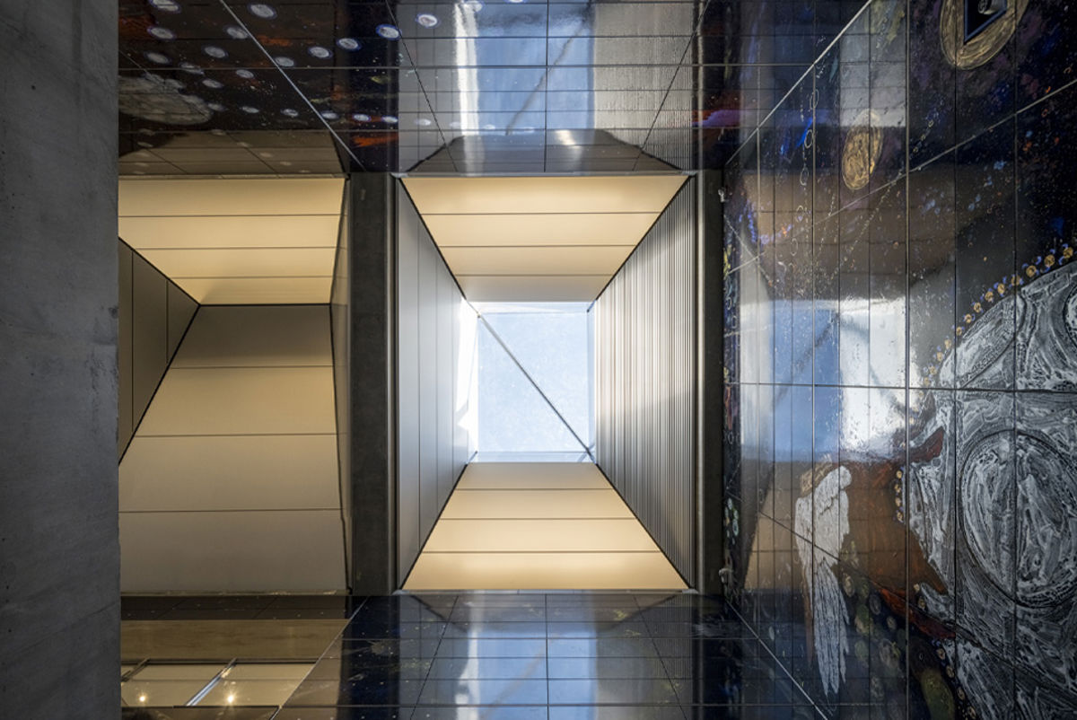 Skylight in Copenhagen's M4 metro line extension. Credit: Rasmus Hjortshøj