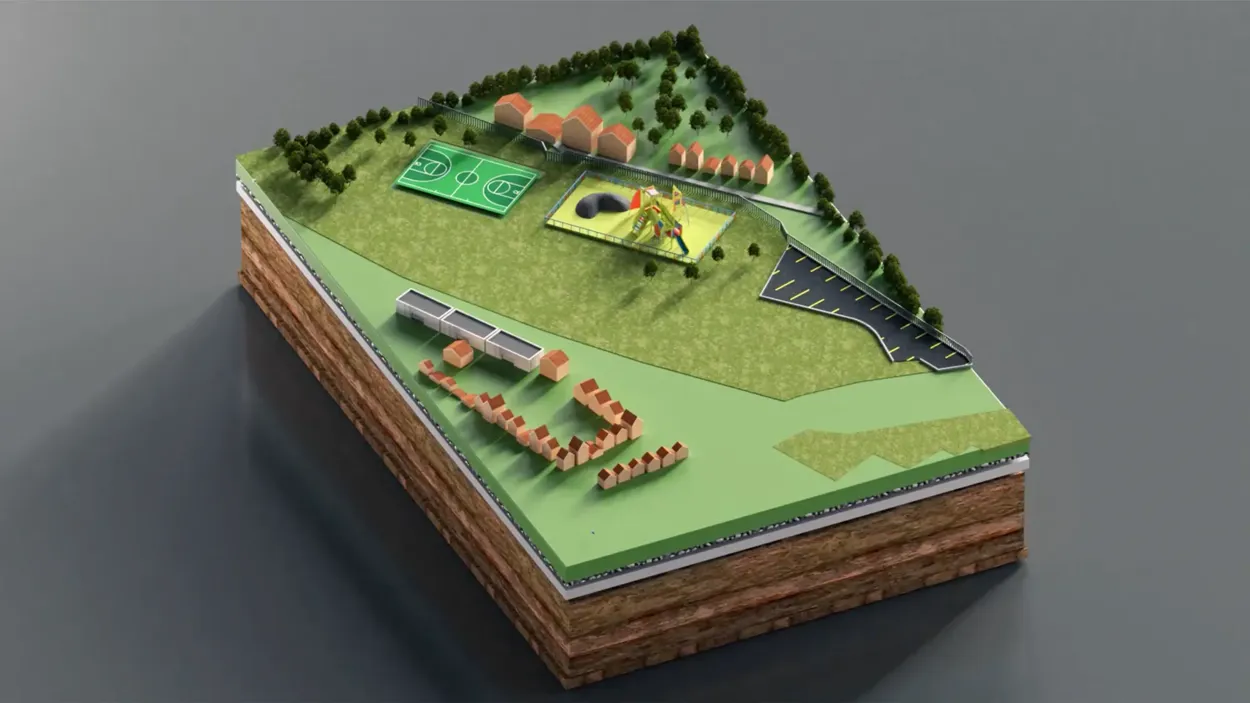 3D model of how the scheme was envisioned