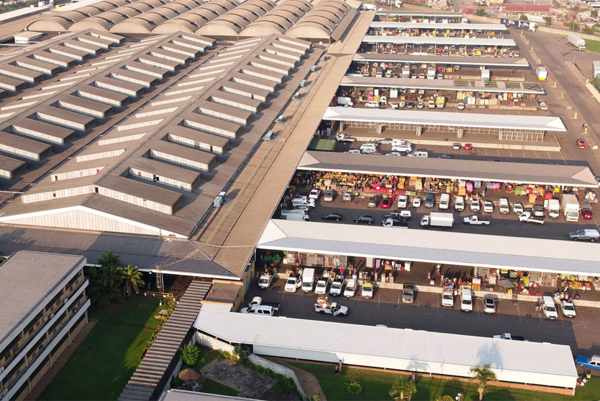 Bird's eye view of Durban Fresh Produce Market