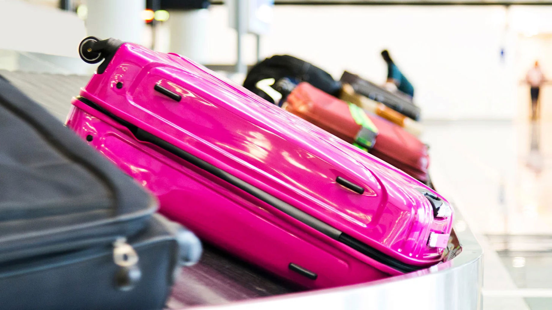 Luggage on a carousel