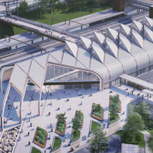 Impression of the new station