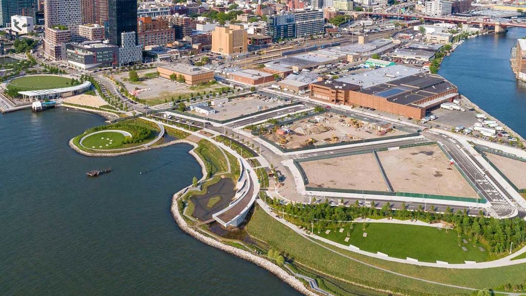 Aerial view of hunters point south