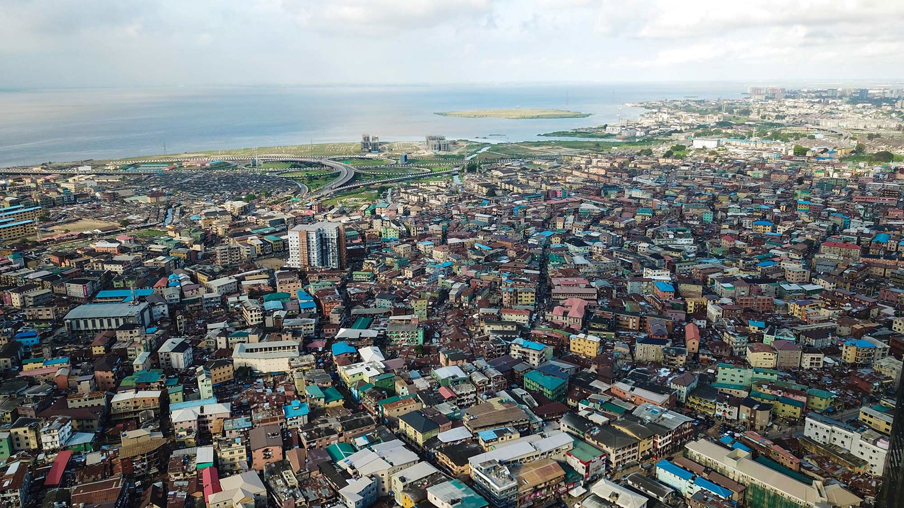 Aerial view of Lagos