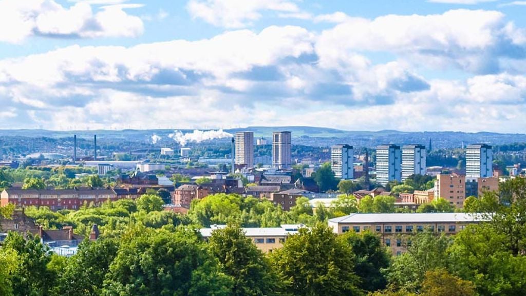 Glasgow city skyline