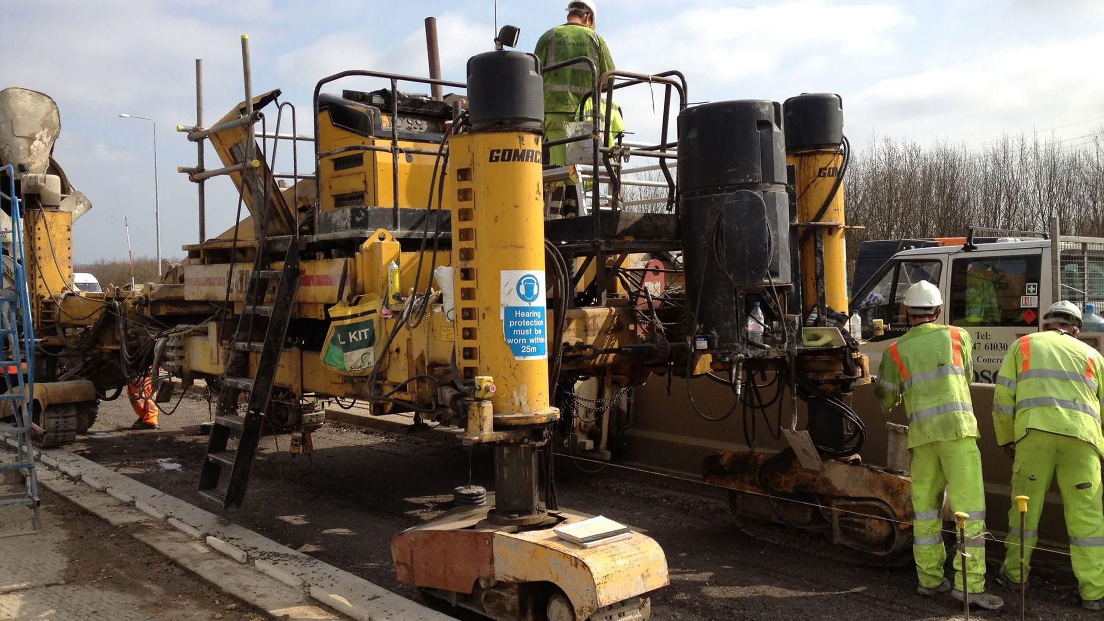 Workers on the M25