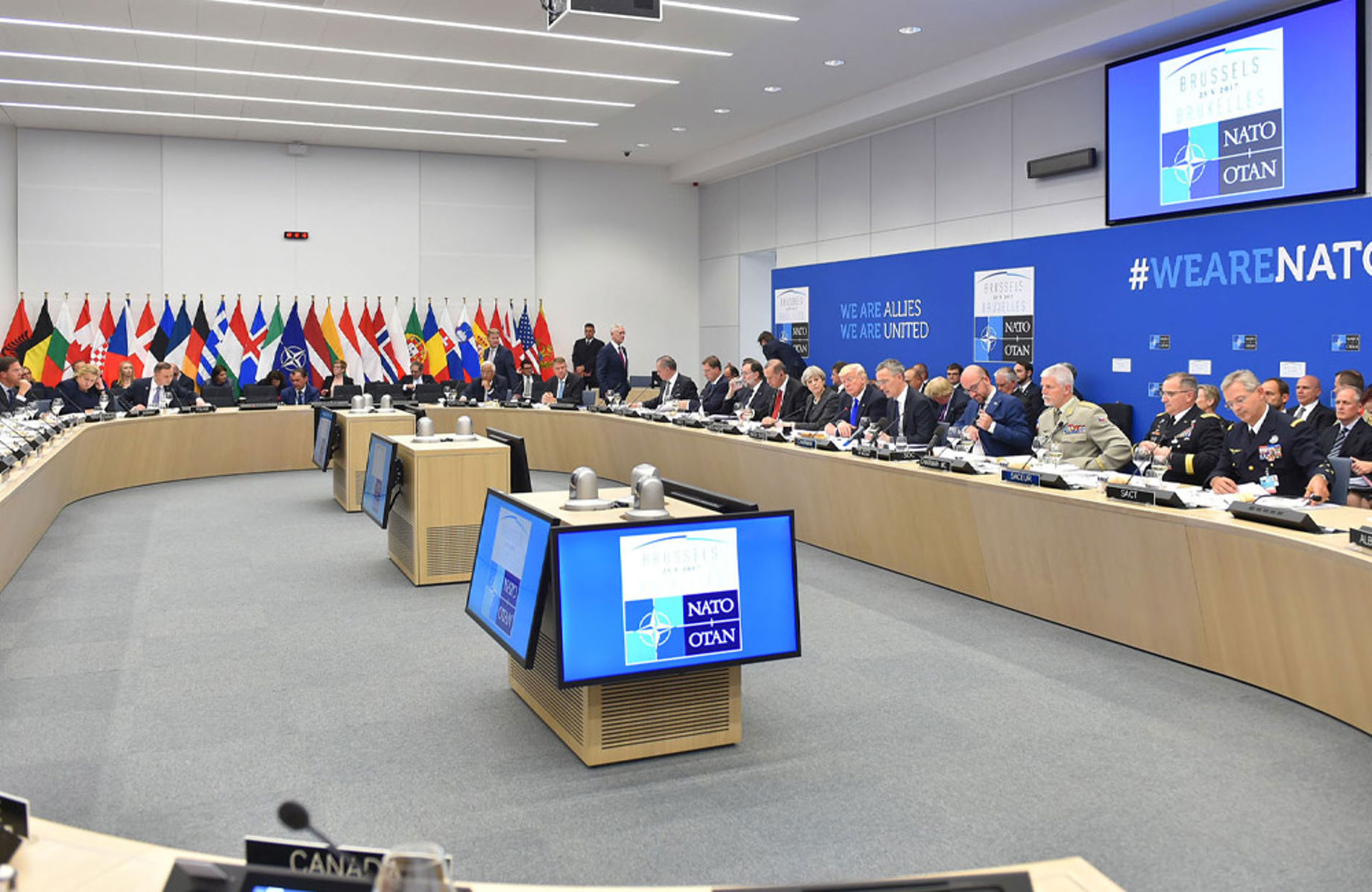 Inside view of NATO HQ