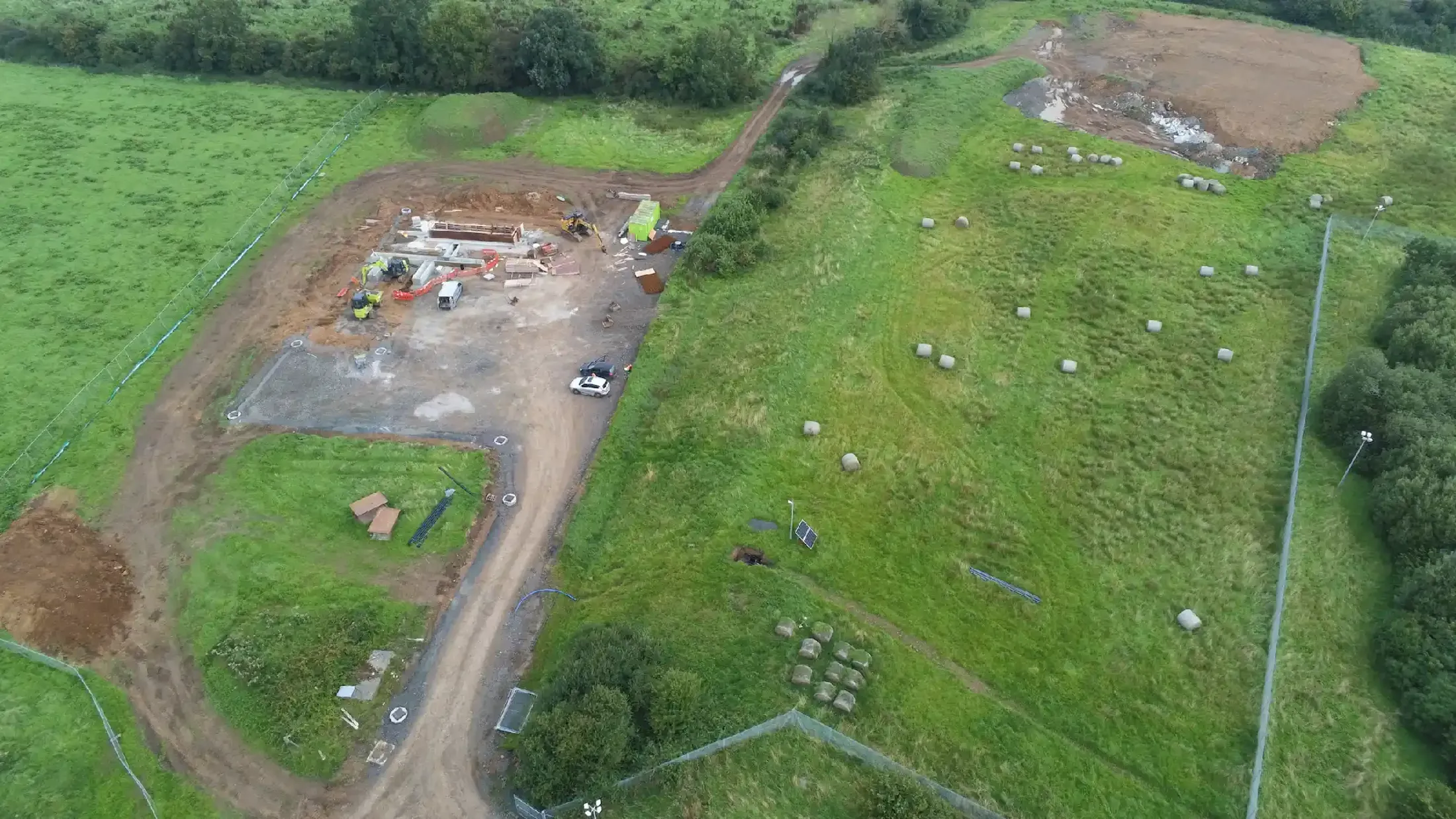 A high angle view of Northern Ireland water site