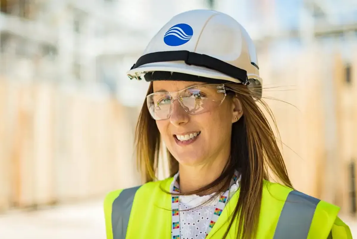 A female engineer located on the Sellafield site