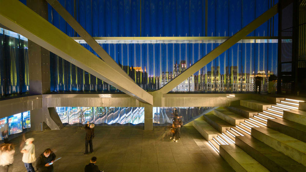 People exploring the Taipei Performing Arts Center