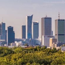 View of the city of Warsaw