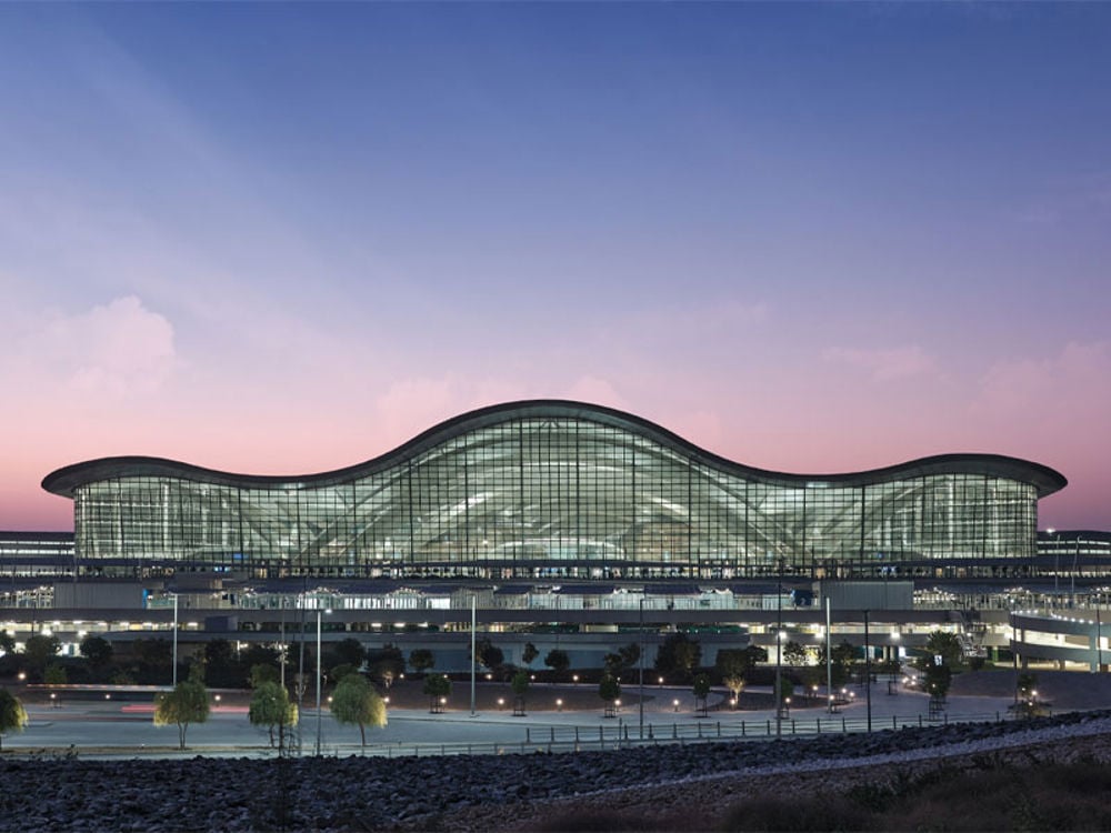 Zayed International Airport exterior view