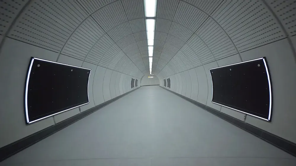 A couple of black rectangular devices.