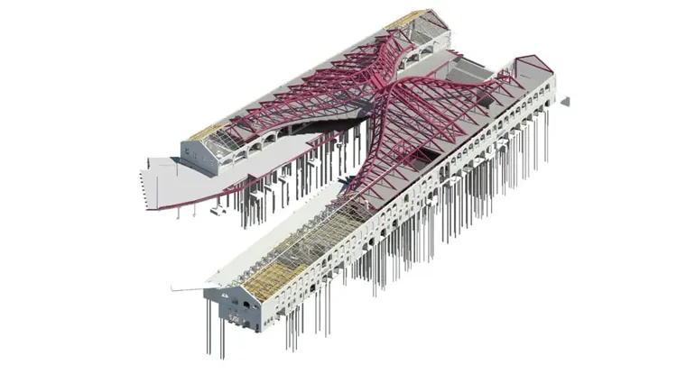 BIM model of Coal Drops Yard