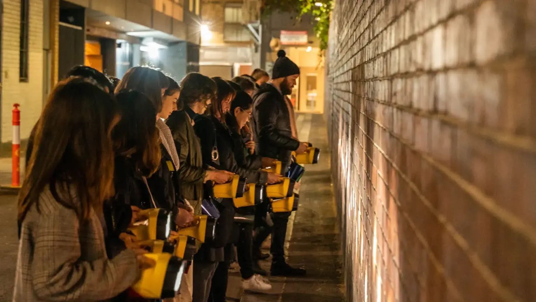 People undertaking the Night-time Vulnerability Assessment in Melbourne