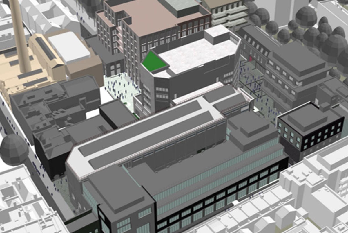 Arup’s people movement team developed a MassMotion dynamic pedestrian simulation model of the Truman Brewery site