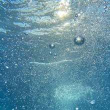 Bubbles under water